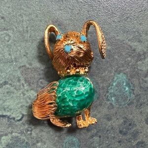 Vintage Dog Brooch